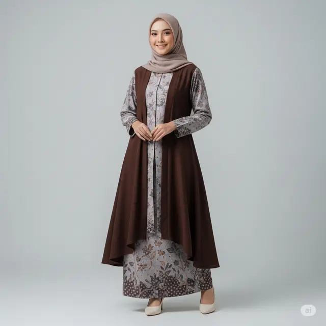15 Model Gamis Batik Elegan dan Mewah untuk Tampilan Menawan