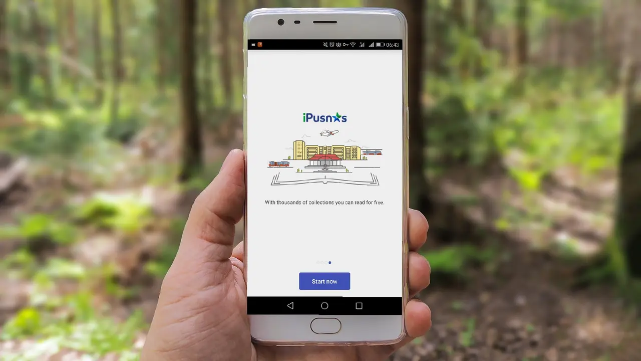 Laman depan aplikasi iPusnas. Liputan6.com/Mochamad Wahyu Hidayat