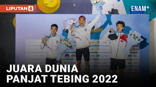 VIDEO: Aspar Jailolo Juara Dunia Panjat Tebing 2022 Seri Jakarta