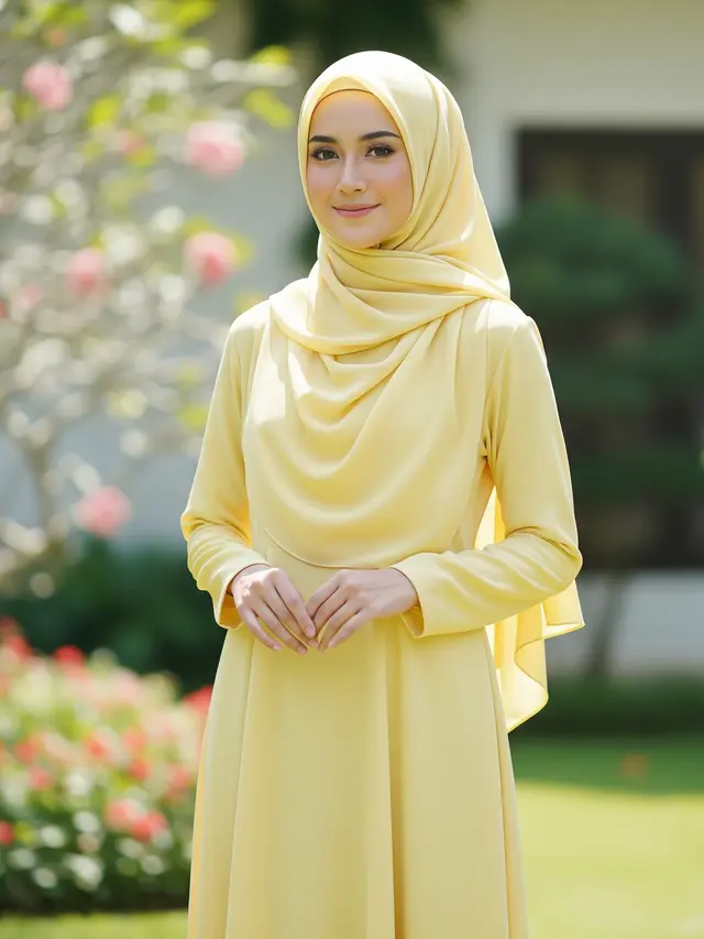 Gamis Pastel 2026 yang Bikin Kulit Lebih Cerah (Image by Gemini AI)