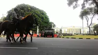 Pasukan Berkuda Jaga Istana Saat Demo 2 Desember