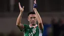 Selama berkostum Republik Irlandia, Keane telah tampil dalam 146 pertandingan dan mencetak 68 gol. (Reuters/Clodagh Kilcoyne)