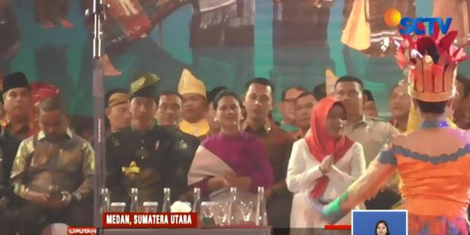 Jokowi Hadiri Pagelaran Seni Budaya di Medan