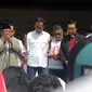 Calon Presiden nomor urut 01, Jokowi saat menemui relawan di Stadion Sriwedari Solo.(Liputan6.com/Fajar Abrori)