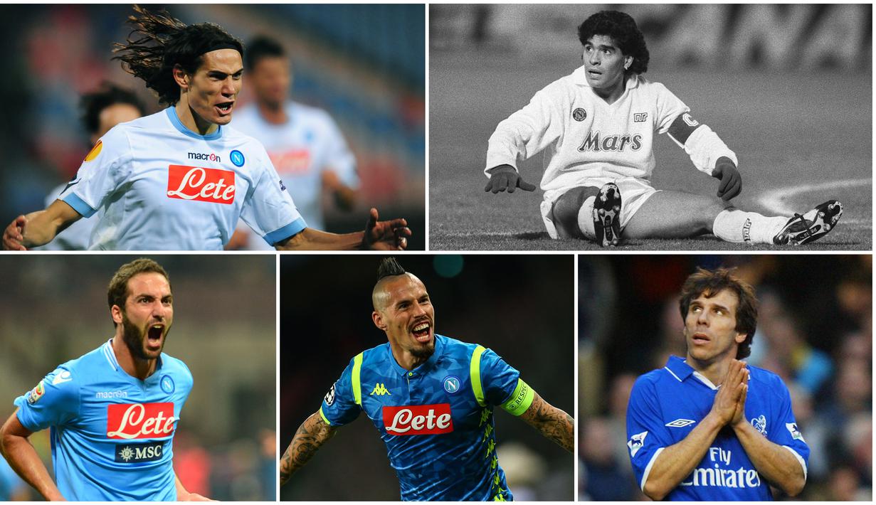 Berikut ini para penyerang terbaik dunia yang pernah membela Napoli. Selain sang legenda Diego Maradona ada juga nama Gianfranco Zola hingga Edinson Cavani.