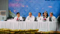 Wakil Menteri Sosial, Agus Jabo Priyono dalam konferensi pers Penindakan Desk Pemberantasan Narkoba dan Live Penggeledahan Serentak yang digelar Badan Narkotika Nasional (BNN), Senin (3/3/2025). (Foto: Istimewa)