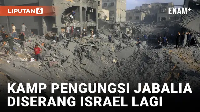 Sadis! Tak Henti-Hentinya Israel Jatuhkan Bom Lagi ke Kamp Pengungsi Jabalia