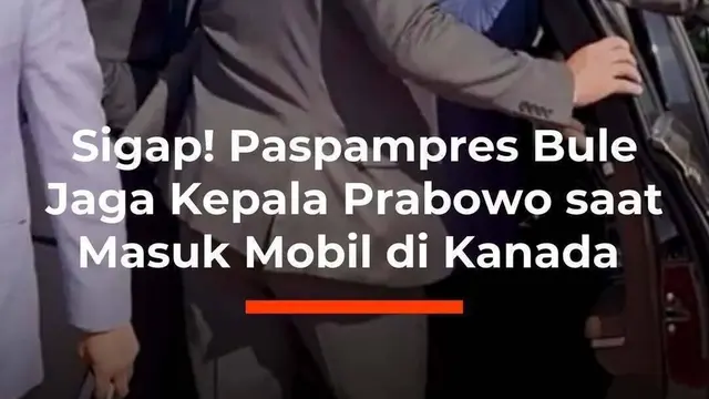 Presiden Prabowo Subianto tiba di Bandar Udara Internasional Ottawa Macdonald-Cartier, Ottawa, Kanada, Rabu (24/9). Kedatangan Prabowo dijaga ketat Paspamres bule berbadan tegap.