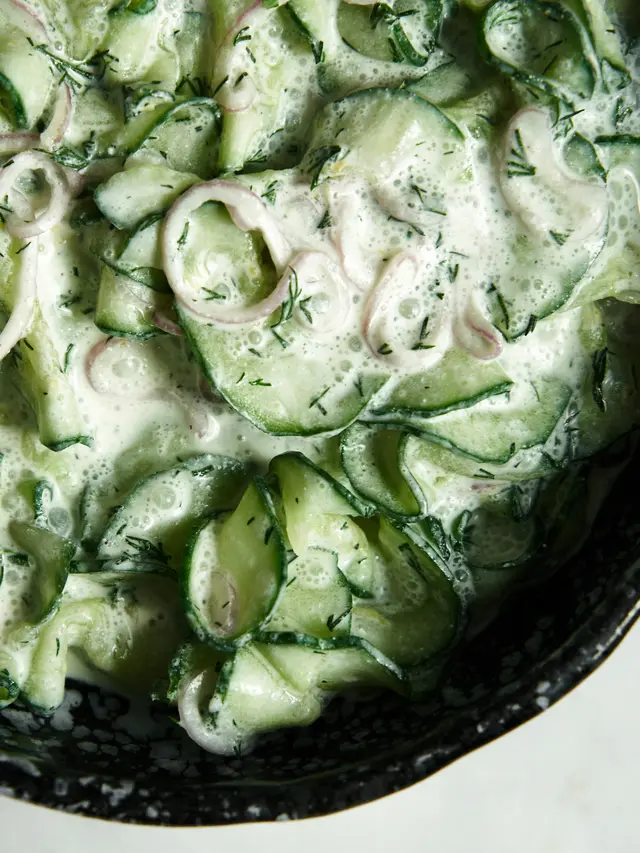 Sarapan praktis salad timun