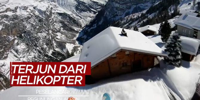 VIDEO: Aksi Keren Peselancar di Pegunungan Alpen Ini Mengundang Decak Kagum