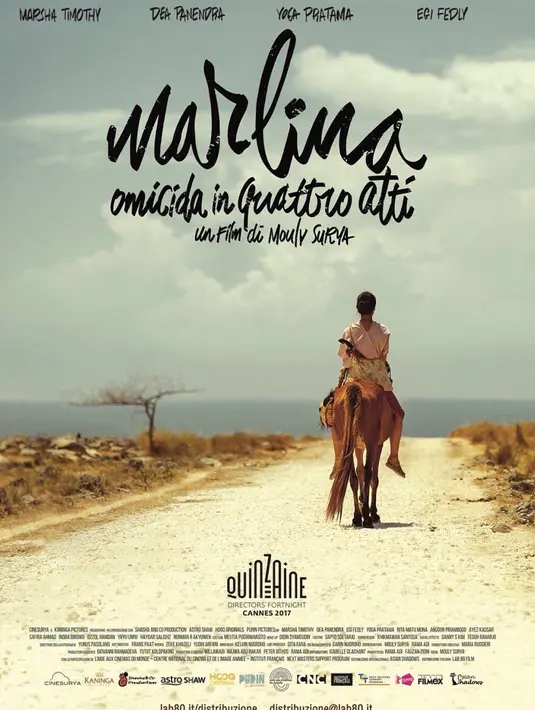 "Seneng, seneng," singkat Marsha Timothy kala diminta tanggapannya tentang prestasi film tersebut di Epicentrum, Kuningan, Jakarta Selatan, Jumat (22/6/2018). (Foto: instagram.com/marshatimothy)