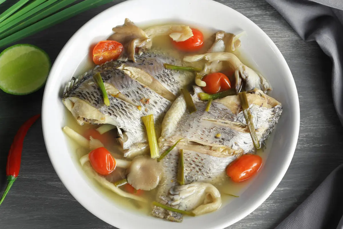 ikan kakap kukus