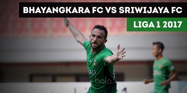 VIDEO: Highlights Liga 1 2017, Bhayangkara FC vs Sriwijaya FC 2-1