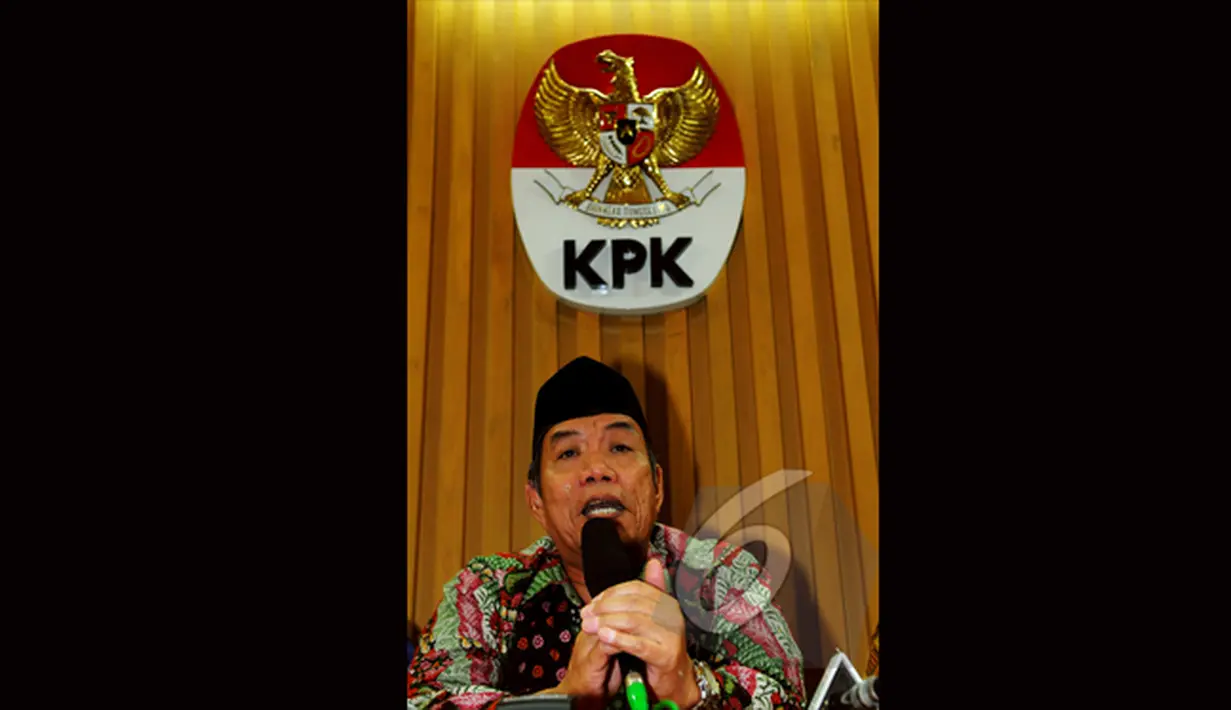 KH Abdul Malik Katiban Surya dari PBNU mengatakan, tokoh-tokoh lintas agama mendukung KPK dan meminta KPK segera menuntaskan kasus Komjen Budi Gunawan,  Jakarta, Senin (19/1/2015). (Liputan6.com/Faisal R Syam)