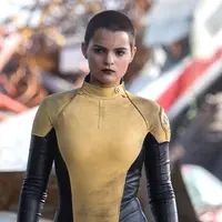 Brianna Hildebrand sebagai Negasonic Teenage Warhead di film Deadpool. (20th Century Fox)