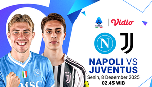 Saksikan Napoli vs Juventus eksklusif di Vidio. (dok. vidio.com)