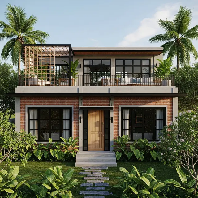 Model Rumah Sederhana Tapi Mewah dengan Atap Datar dan Rooftop