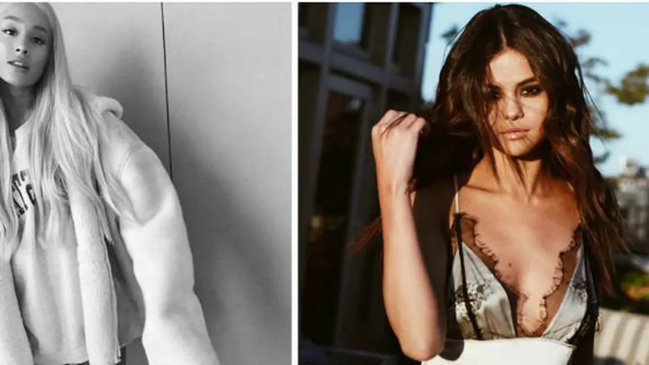 Selena Gomez dan Ariana Grande/Instagram.