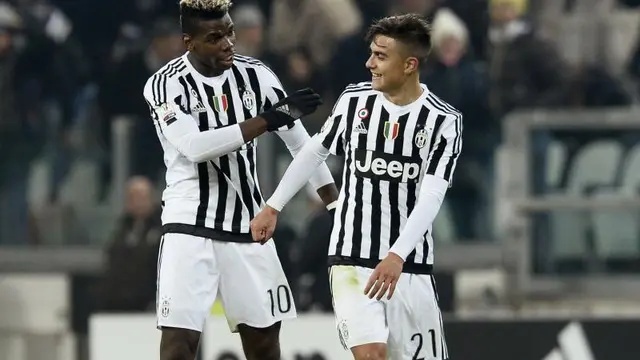 Paulo Dybala dan Paul Pogba 