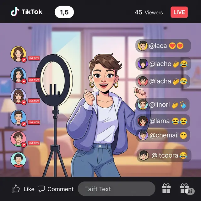 Cara Live TikTok di HP.