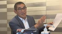 Hamdan Zoelva mengungkap hasil investigasi kasus dugaan penyiksaan dan eksploitasi mantan pemain sirkus di Oriental Circus Indonesia (OCI) pada 1997 silam. Hamdan saat itu merupakan tim kuasa hukum pendiri OCI. (Liputan6.com/Ady Anugrahadi)