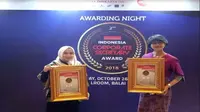 PT Elang Mahkota Teknologi Tbk dan PT Surya Citra Media Tbk raih penghargaan Indonesia Corporate Secretary Award 2018 (Foto:Liputan6.com/Maulandy R)