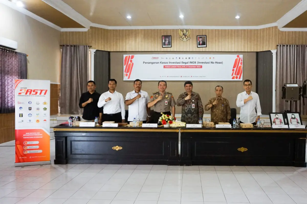 Satgas PASTI yang terdiri dari berbagai unsur dibentuk untuki mencegah masyarakat terjerumus investasi ilegal. (dok OJK)