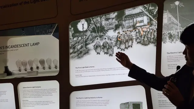 Samsung Innovation Museum juga memberikan pengetahuan soal perkembangan teknologi secara rinci dari masa ke masa (Liputan6.com/Giovani Dio Prasasti)