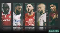 Trivia - Pemain Beto Goncalves, Emmanuel Kenmogne, Sylvano Comvalius, Aleksandar Rakic, Marko Simic (Bola.com/Adreanus Titus)