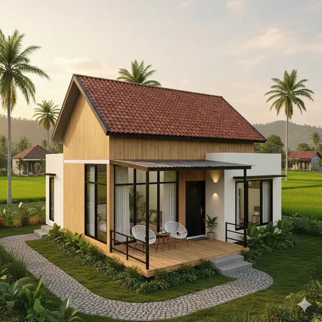 Rumah Modular dengan Sentuhan Lokal