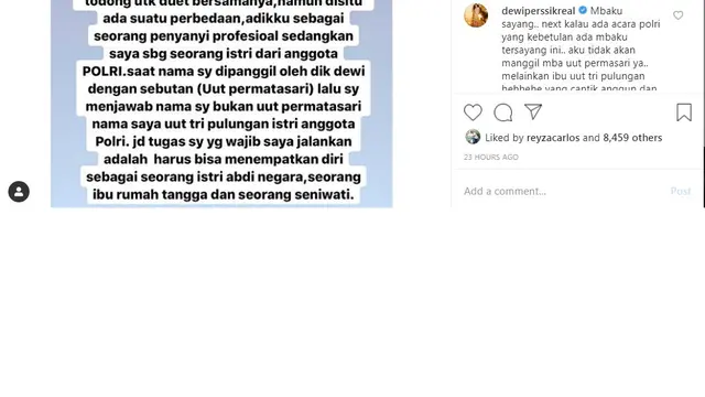 Uut Permatasari (Foto: Instagram/@uutpermatasari)