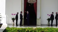 Presiden Jokowi menerima duta besar di Istana (Liputan6.com/ Ahmad Romadoni)