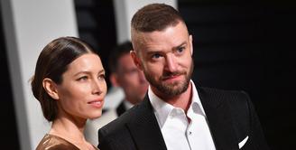 Kebahagian tengah dirasakan pasangan Justin Timberlake dan Jessica Biel. Jessica disebut sedang berbadan dua dan bersama Justin, sang suami, Justin tengah menunggu kehadiran anak ke-2 mereka. (AFP/Bintang.com)