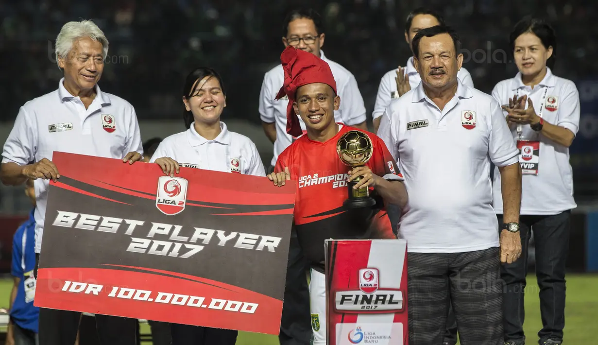 “Tawaran sudah ada beberapa, tapi saya masih betah bersama Persebaya karena suasana kekeluargaanya,” ujar Irfan Jaya. (Bola.com/Vitalis Yogi Trisna)