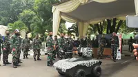 Mahasiswa Politeknik TNI AD menciptkan alutisista tanpa awak. (Liputan6.com/Ady Anugrahadi)