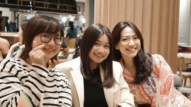 Wajah Bare Face Shanju Istri Jonatan Christie saat Gender Reveal. [@shanju]