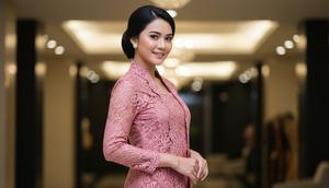 Model Atasan Brokat dengan Rok Batik Span Body Fit Elegan (AI)