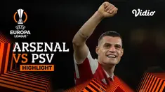 Berita video highlights Liga Europa Arsenal kalahkan PSV dengan skor tipis 1-0, Jumat (21/10/22)