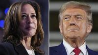 Capres Pilpres AS Kamala Harris (kiri) dan Donald Trump (kanan). (AP)