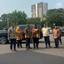Pimpinan MPR Temui Prabowo di Istana