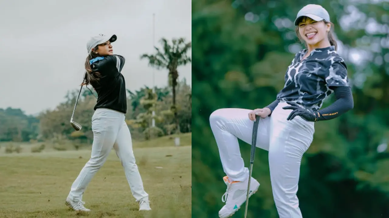 Potret Gaya Sporty Amel Carla Saat Main Golf, Tampil Stylish