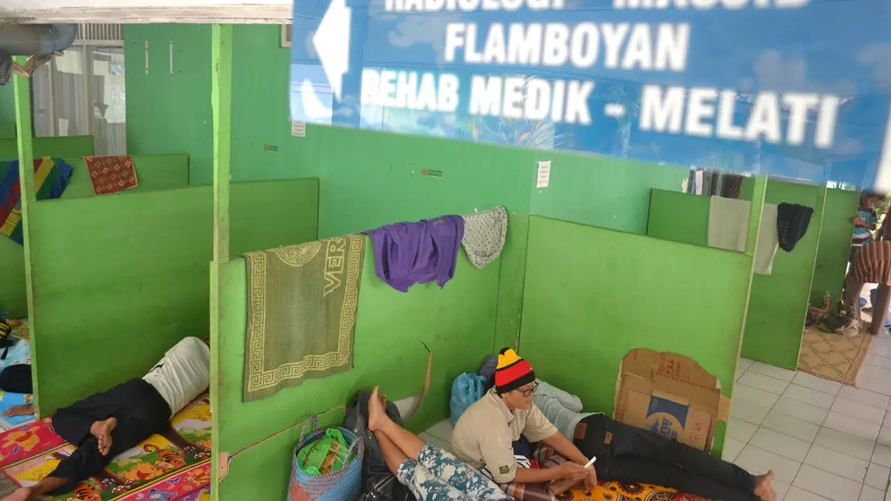 Bilik penunggu pasien di RSUD Majenang, Cilacap. (Foto: Liputan6.com/Muhamad Ridlo)
