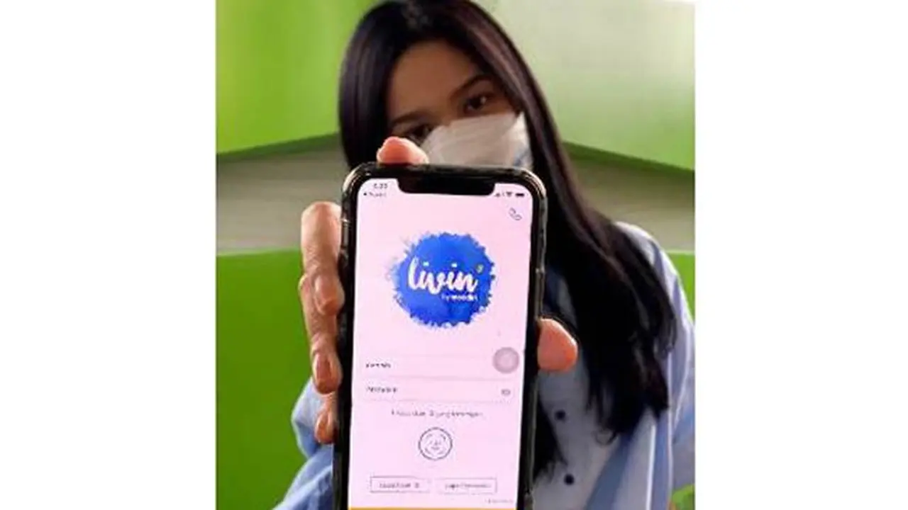 Ilustrasi aplikasi Livin'