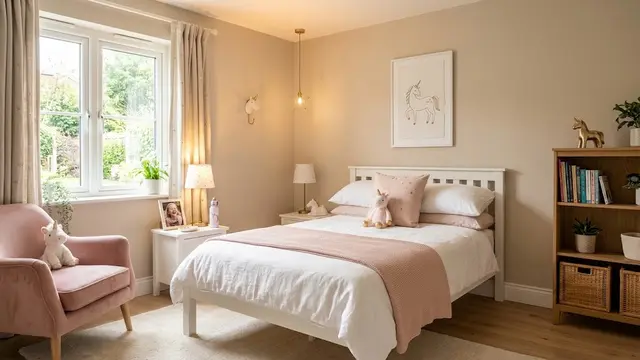 desain kamar tidur serba unicorn