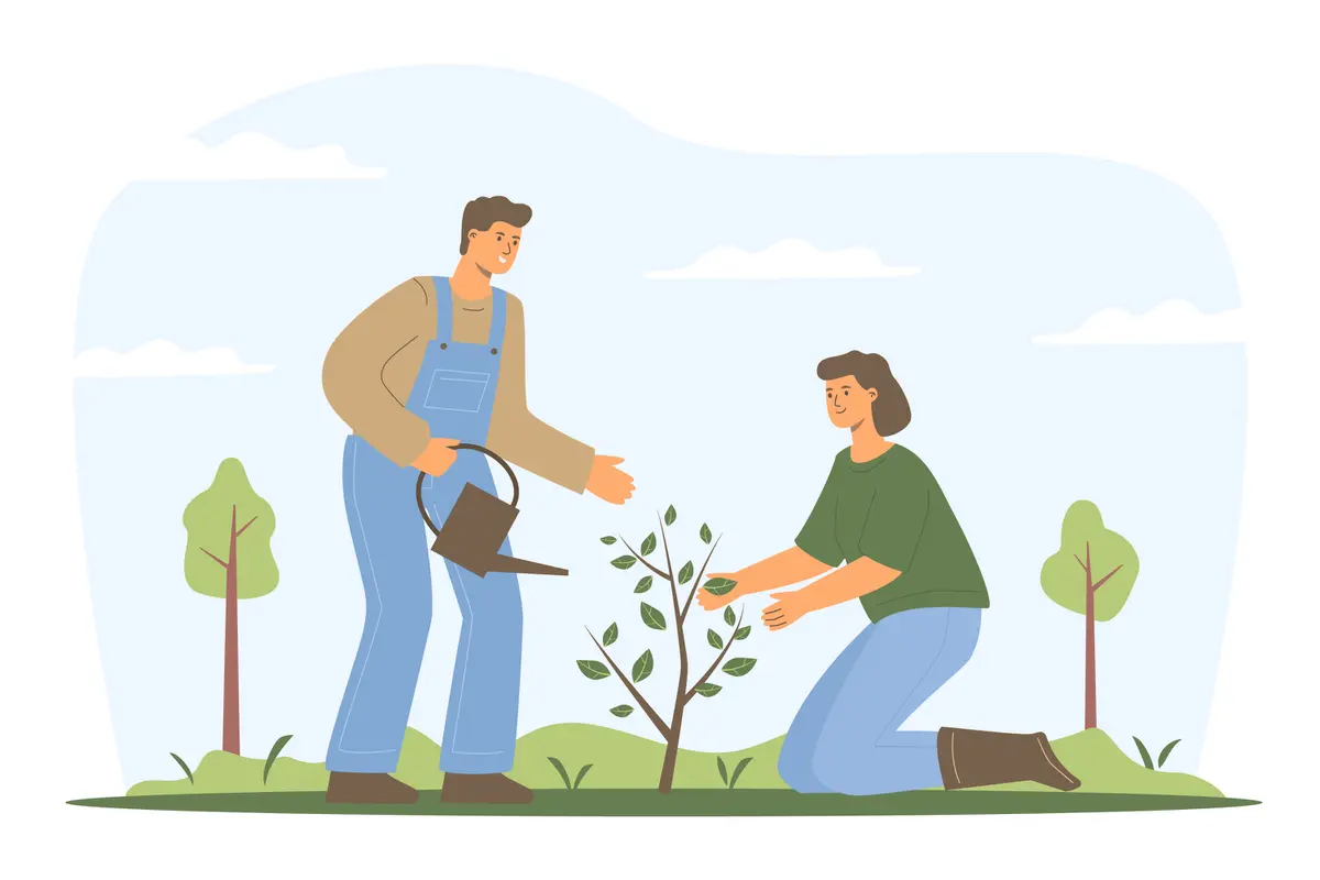 Ilustrasi penghijauan