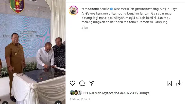 Nia Ramadhani (Foto: Instagram/@ramadhaniabakrie)