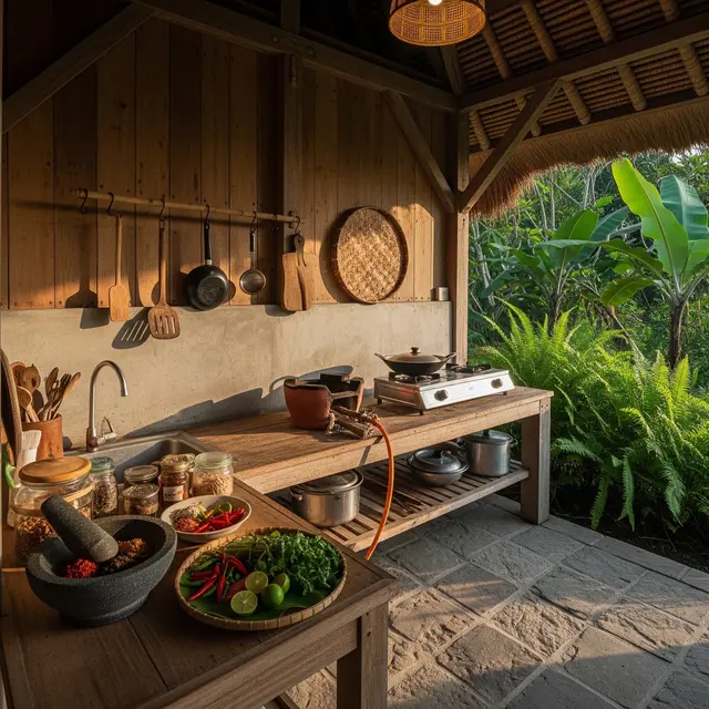 6 Inspirasi Dapur Terbuka Sederhana yang Cocok untuk Rumah Desa, Estetik Tanpa Biaya Mahal