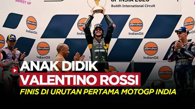 Berita video pembalap asal Mooney VR46, Marco Bezzecchi berhasil keluar sebagai juara di MotoGP India 2023. Sementara juara bertahan Pecco Bagnaia, alami kecelakaan.