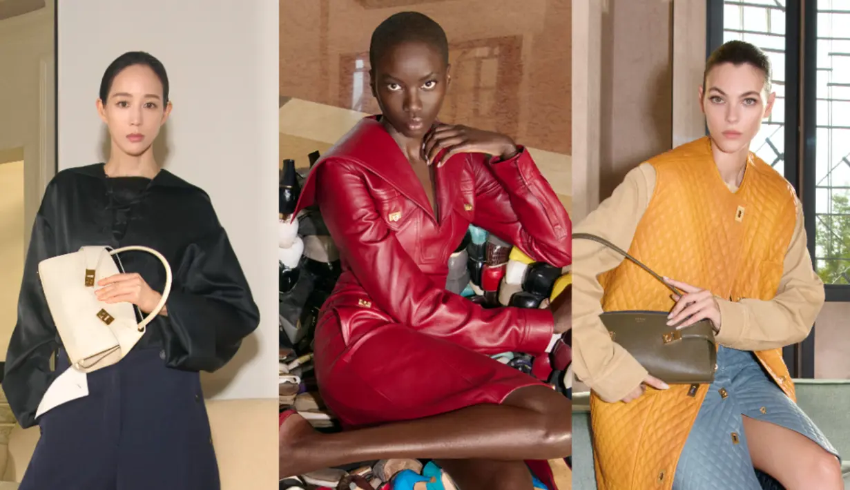 Anok Yai, Vittoria Cerreti, dan Ning Chang tampil sebaga bagian dari wajah utama kampanye terbaru Ferragamo. Di kampanye kali ini, ketiganya menghadirkan pendekatan visual surreal dan penuh imajinasi. [Ferragamo]