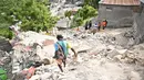 Gempa berkekuatan 4,9 skala Richter terjadi di departemen Grand'Anse yang terisolasi hampir 300 km (185 mil) barat Port-au-Prince, pada kedalaman 10 km yang relatif dangkal, menurut Survei Geologi AS. (AFP/Richard Pierrin)